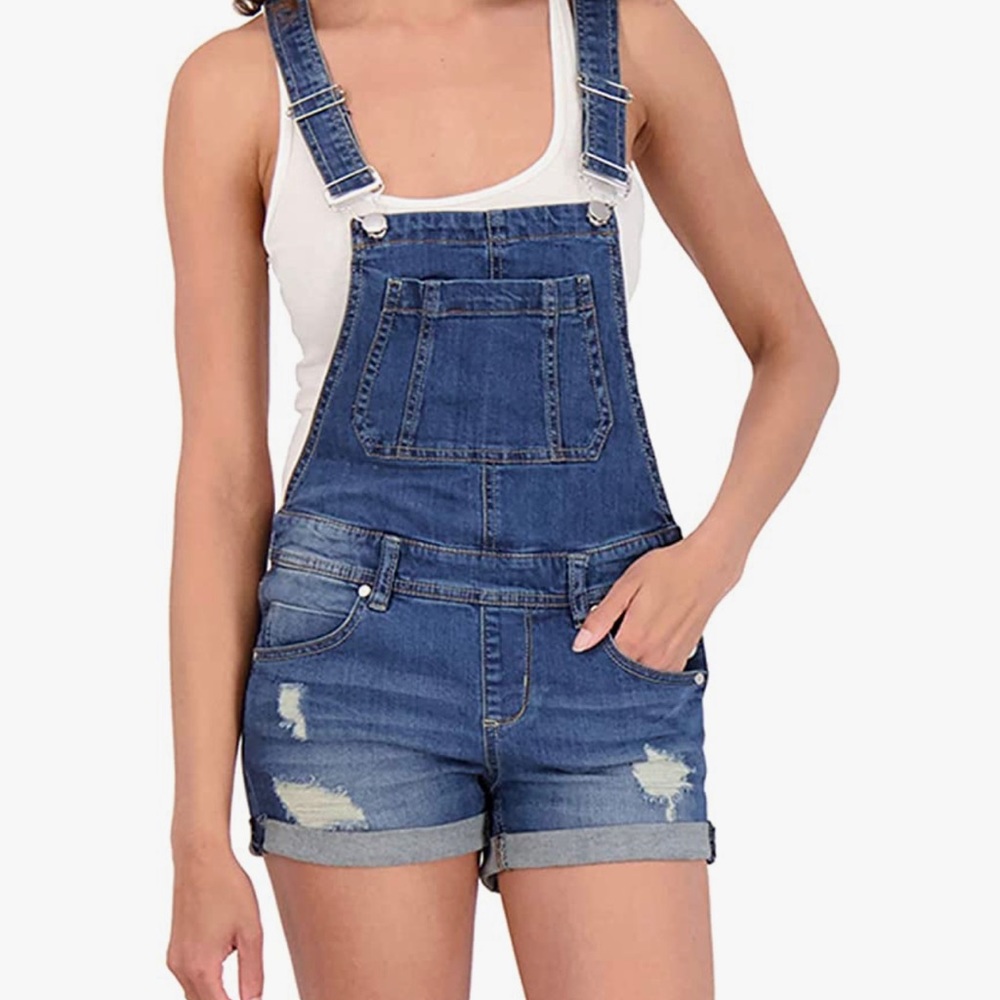 Dollhouse Short Overall Dark Blue Brand New